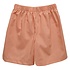 Vive La Fete Excavator Smocked Navy Knit Tee w/ Orange Gingham Shorts