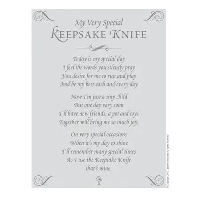 White Seersucker Keepsake Knife