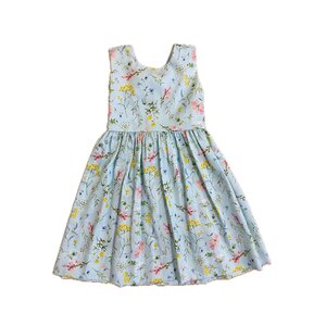 Lulu Bebe Flowery Dress w/ Knot on Back