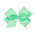 Wee Ones Medium Grossgrain Bow w/ Scallop Edge