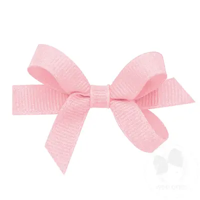 Wee Ones Baby Grossgrain Solid Basic Bow