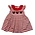 Delaney Mouse Ears Red/White Knit Stripe Dress