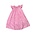 Delaney Strawberry Smocked Pink Check Angel Wing Bishop Dress