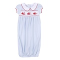 Magnolia Baby Crab Classics Smocked Collared S/S Gathered Gown