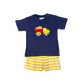 Luigi Dump Truck Shirt with Yellow Stripe Shorts