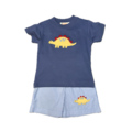Luigi Stegosaurus T-shirt w/ Chambray Shorts Set