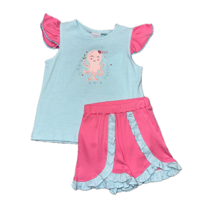 Squiggles Curlee Octopus Top w/Shorts
