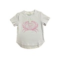 Honesty Clothing Company Pink Crab Performance Tee White