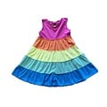 Globaltex Pink Colorblock Twirl Dress w/Ruffle Back