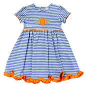 Ishtex Textile Products, Inc Pumpkin Applique Girl's Dress