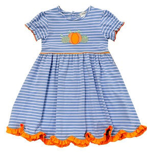 Ishtex Textile Products, Inc Pumpkin Applique Girl's Dress