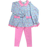 Ishtex Textile Products, Inc Blue Bell Girl's Leggings Set