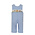 Petit Bebe Nativity Blue Check Long Jon Jon