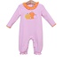 Trotter Street Kids Pink Pumpkin Patch LS Romper