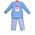 Trotter Street Kids Blue Santa Pants Set