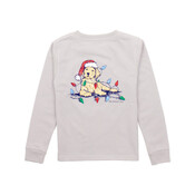 Properly Tied Ice Grey Santa Paws L/S Tee