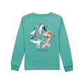 Properly Tied Teal Flock L/S Tee