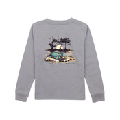 Properly Tied Battleship Grey Bayou Gator L/S