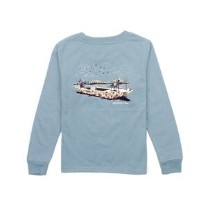 Properly Tied Steel Blue Boat Ride L/S