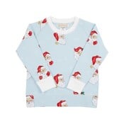 The Beaufort Bonnet Company Dear Santa(BuckheadBlue)/Worth Avenue White Cassidy Comfy Crewneck Boys FT