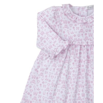 Kissy Kissy Royal Details Pink Dress w/ Leggings Set