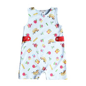 Marco & Lizzy Back to School Print Pima Boy's Overall