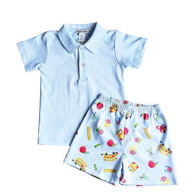 Marco & Lizzy Back to School Boy Polo Short Set