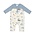 Angel Dear Baby Love Dinos Romper W/ Contrast Sleeve