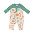 Angel Dear Crayon Pumpkins Romper w/ Contrast Sleeve