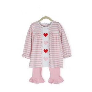 Jumping Jolly Heart Girl Pants Set