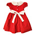 Marco & Lizzy Christmas Bows Red Corduroy Classic Dress