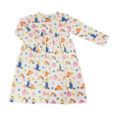 Marco & Lizzy Pumpkins L/S Pima Dress