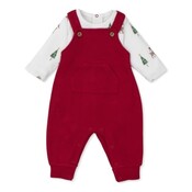 Kissy Kissy Christmas Deer Cheer Overall Set