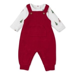 Kissy Kissy Christmas Deer Cheer Overall Set