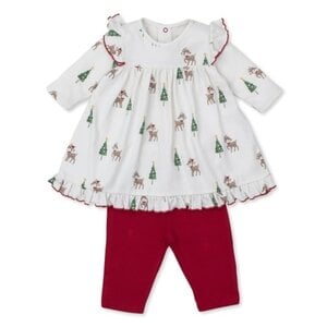 Kissy Kissy Christmas Deer Cheer Dress Set