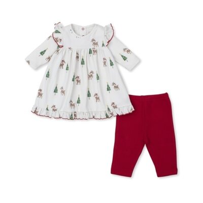 Kissy Kissy Christmas Deer Cheer Dress Set