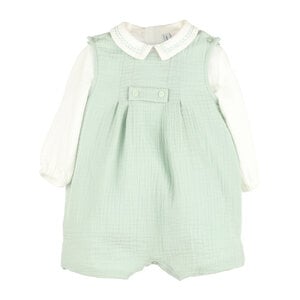 Sophie & Lucas Green Cuddle Cotton John John Set