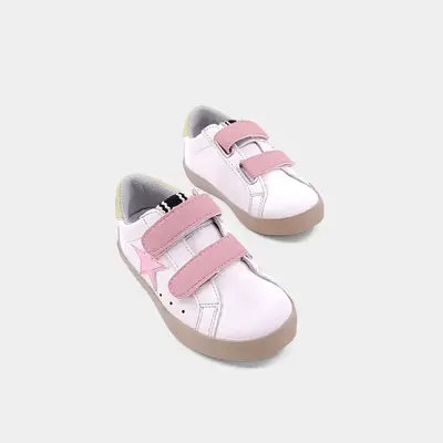 ShuShop Sunny Toddlers Dusty Pink Velcro Sneaker