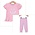 Trotter Street Kids Pink Jack'OLantern Ruffle Pant Set