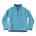 Prodoh Adriatic Blue Quilted Zip Pullover