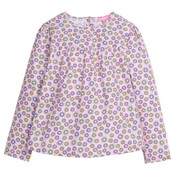 Bisby Vienna Violets Lisle Top