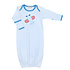 Magnolia Baby Propeller Pals Applique Lap Gown Light Blue