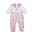 Baby Loren Pink Nativity Hand Embroidered Pima Romper