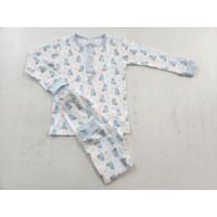 La Luna Boy Ghost Pima SS Pajama Pant Set