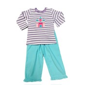 Luigi Castle Lavender Corduroy Flare Pant Set