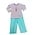 Luigi Castle Lavender Corduroy Flare Pant Set