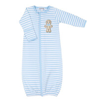 Magnolia Baby Gingerbread Land Blue Stripe Converter Gown