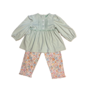 Sage & Lilly Mint Floral Chloe Set