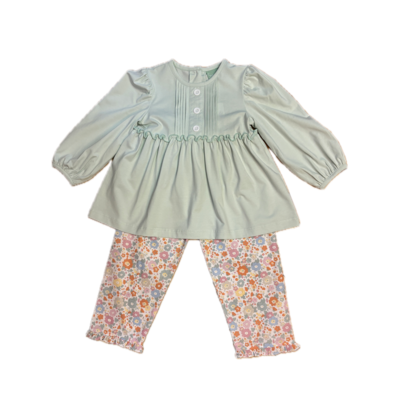 Sage & Lilly Mint Floral Chloe Set