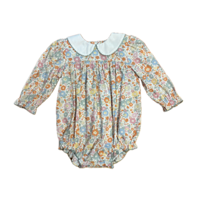 Sage & Lilly Mint Floral Peter Pan Collar Bubble